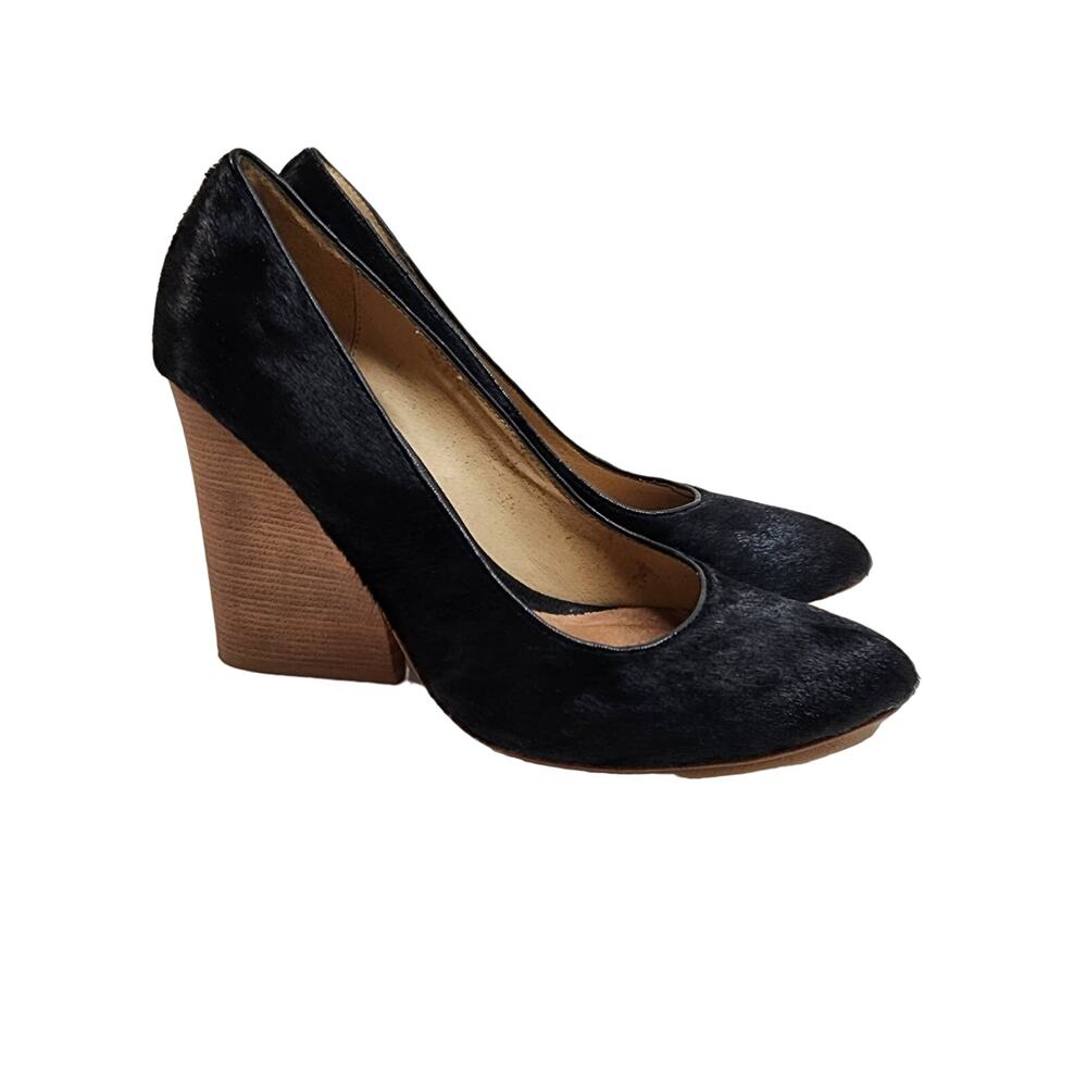 Matt Bernson Anthropologie Pan Am Pony Hair Heel Size 8